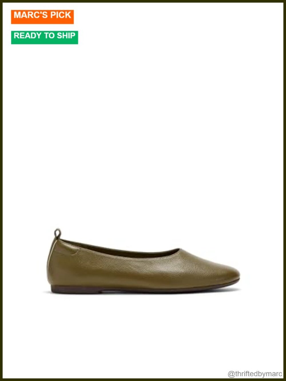 Leather Flats with Cushioned Insole Comfort Slip-On Shoes